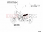 DUCATI Monster 800 WARNING LABELS USA » UNCLASSIFIED