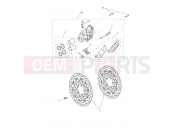 Triumph 2015 Tiger 800 > 674841 TIGER 800 Front Brake Caliper & Disc