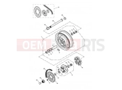 Triumph 2008 SPEEDMASTER EFI Rear Wheel 469050