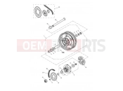 Triumph 2008 SPEEDMASTER EFI Rear Wheel 469051