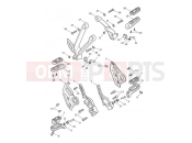 TRIUMPH TIGER 900 GT Footrests & Control Plates