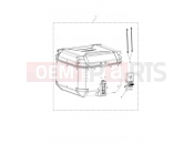 TRIUMPH TIGER 900 GT Top Box, Aluminium, Black