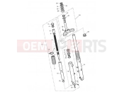 Triumph 2008 SCRAMBLER EFI Front Forks & Lower Yoke