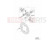 Triumph 2002 TT600 Rear Brake Caliper & Disc