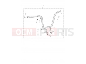 Triumph 2019 BONNEVILLE BOBBER Handlebar, High, Chrome