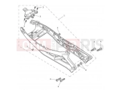 Triumph 2013 DAYTONA 675 from VIN 564948 Rear Sub-Frame & Fittings