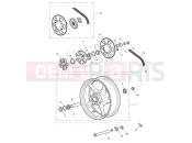 Triumph 2008 STREET TRIPLE > 560476 Rear Wheel & Final Drive