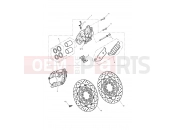 Triumph 2008 STREET TRIPLE > 560476 Front Brake Caliper & Disc
