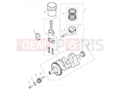Triumph 2008 STREET TRIPLE > 560476 Crankshaft, Connecting Rods...