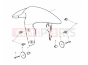 Triumph 2009 STREET TRIPLE R > 560476 Front Mudguard