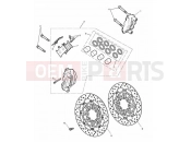 Triumph 2009 STREET TRIPLE R > 560476 Front Brake Caliper & Disc