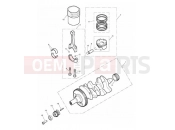 Triumph 2009 STREET TRIPLE R > 560476 Crankshaft, Connecting Rods...