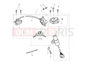 Triumph 2011 STREET TRIPLE R > 560476 Ignition Switch, Lock Set 356389