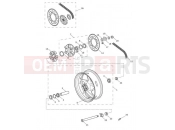 Triumph 2014 STREET TRIPLE 560477 > Rear Wheel & Final Drive