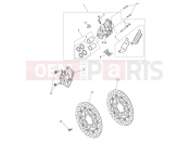 Triumph 2014 STREET TRIPLE 560477 > Front Brake Caliper & Disc