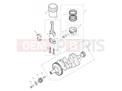 Triumph 2014 STREET TRIPLE 560477 > Crankshaft, Connecting Rods...
