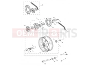 TRIUMPH STREET TRIPLE R 560477 > 806645 Rear Wheel & Final Drive