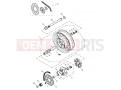 Triumph 2007 AMERICA EFI Rear Wheel, Final Drive 468390