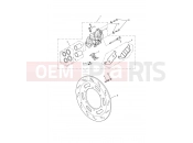 Triumph 2007 AMERICA EFI Front Brake Caliper & Disc