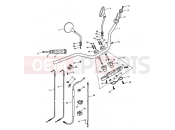 Triumph 2012 AMERICA EFI Handlebars, Top Yoke, Cables & Mirrors 468390