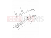 Triumph 1999 TIGER 885i 71699 > 124105 Gear Selectors drum