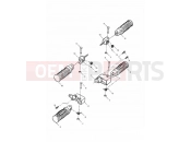 Triumph 2001 LEGEND TT Footrests & Mountings