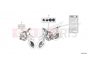 HONDA CRF450RN CRF450R 2022 F-49 CAUTION LABEL
