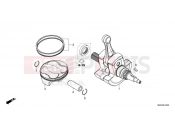 HONDA CRF450RXN CRF450RX 2022 E-16 CRANKSHAFT & PISTON