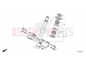 HONDA CRF450RXN CRF450RX 2022 F-9 STEERING STEM