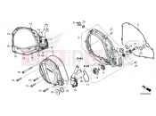 HONDA CRF450RXN CRF450RX 2022 E-6 RIGHT CRANKCASE COVER & WATER PUMP
