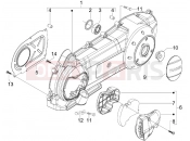 PIAGGIO X7 300 ie Crankcase cover - Crankcase cooling
