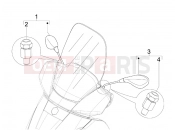 PIAGGIO X7 300 ie Driving mirror/s