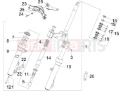 PIAGGIO X7 300 ie Fork/steering tube - Steering bearing unit