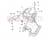 PIAGGIO X7 300 ie Front glove-box - Knee-guard panel