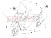 PIAGGIO X7 300 ie Plates - Emblems