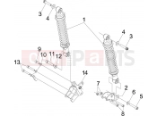PIAGGIO X7 300 ie Rear suspension - Shock absorber/s