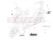 PIAGGIO Liberty 150 E5 Plates - Emblems
