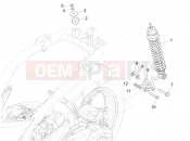PIAGGIO Liberty 150 E5 Rear suspension - Shock absorber/s