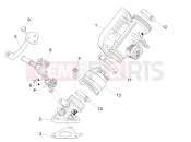 PIAGGIO Liberty 150 E5 Throttle body - Injector - Induction joint