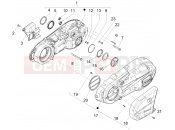 PIAGGIO MP3 530 HPE RST Exclusive Crankcase cover - Crankcase cooling
