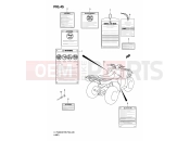SUZUKI LT-F400 K8 (2008) (P28/P33) LABEL