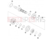 HUSABERG 2014 Offroad TE 250 (F2375N9) [US] TRANSMISSION I - MAIN SHAFT|Engine|33