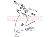 YAMAHA YE80 (4RG1) 1995 MANUBRIO CABLE DISCO DE FRENO