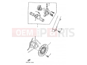 YAMAHA YE80 ZEST (4MU3) 1995 VORDERRAD BREMSSATTEL