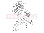 YAMAHA YE80 ZEST (4MU3) 1995 HINTERRAD