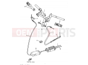 YAMAHA YE80 ZEST (4MU3) 1995 LENKER & KABEL