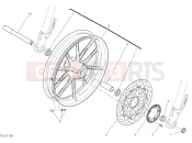 DUCATI Scrambler Icon Dark FRONT WHEEL [MOD:SCR800DK]