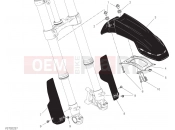 DUCATI Scrambler Desert Sled Fasthouse FRONT MUDGUARD [MOD:SCR800FH]