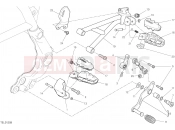 DUCATI Scrambler Desert Sled Fasthouse FOOTRESTS, LEFT [MOD:SCR800FH]