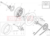 DUCATI Scrambler Desert Sled Fasthouse REAR WHEEL [MOD:SCR800FH]